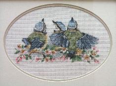 Stitches used: Whole and Three-quarter Cross Stitch, Backstitch, Longstitch and Frenchknots.