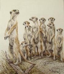 Stitches used: Whole and Three-quarter Cross Stitch and Frenchknots.